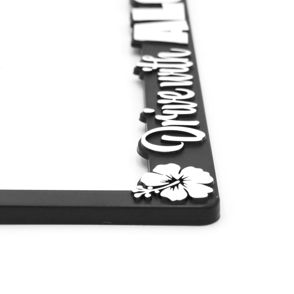 Amazon.co.jp: 【新法規対応品】ALOHA 立体 ナンバーフレーム 艶消し